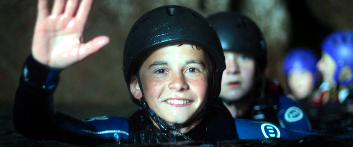 Coasteering sea caves