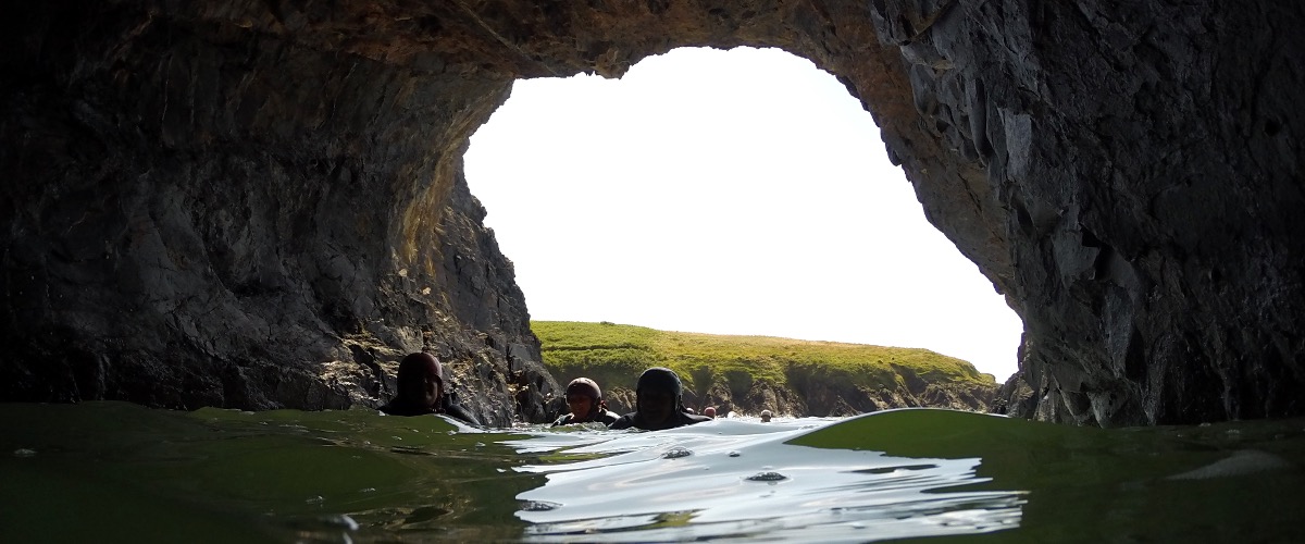 Sea cave exploration