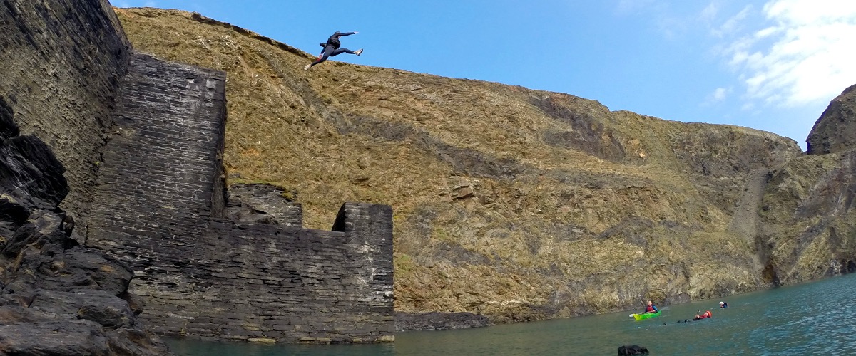 Big jumps at Abereiddy