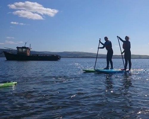 Stand up paddle boarding on the Pembrokeshire coast