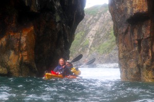 Sea kayak expedition in duo kayak