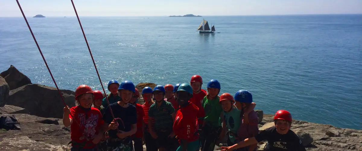 Climbing on sea cliffs